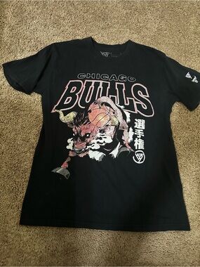 Hypland x Chicago Bulls Black Graphic Short-Sleeve Tee Size Medium
